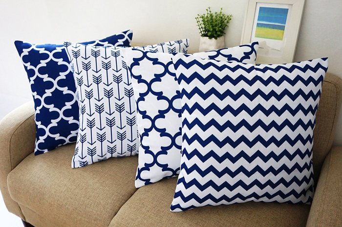 Blue And White Decorative Pillows A Style Guide