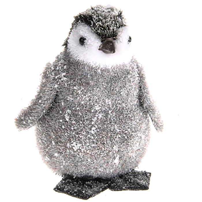 Penguin christmas decoration glitter shelf edge shop