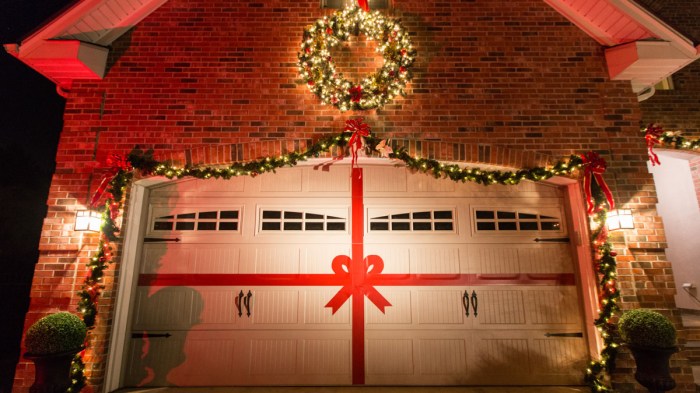 Garage Door Christmas Decorations Festive Holiday Cheer