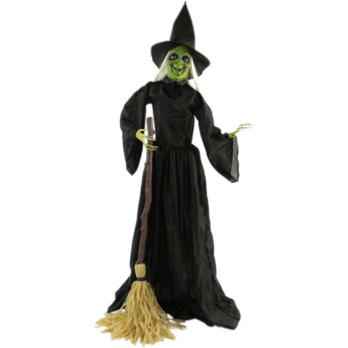 Life Size Lighted Witch Trio Halloween Decoration