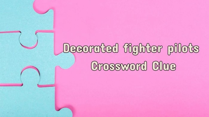 Decorated Fighter Pilots Crossword Puzzle