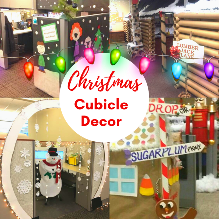 Office Cube Decorating Ideas Christmas