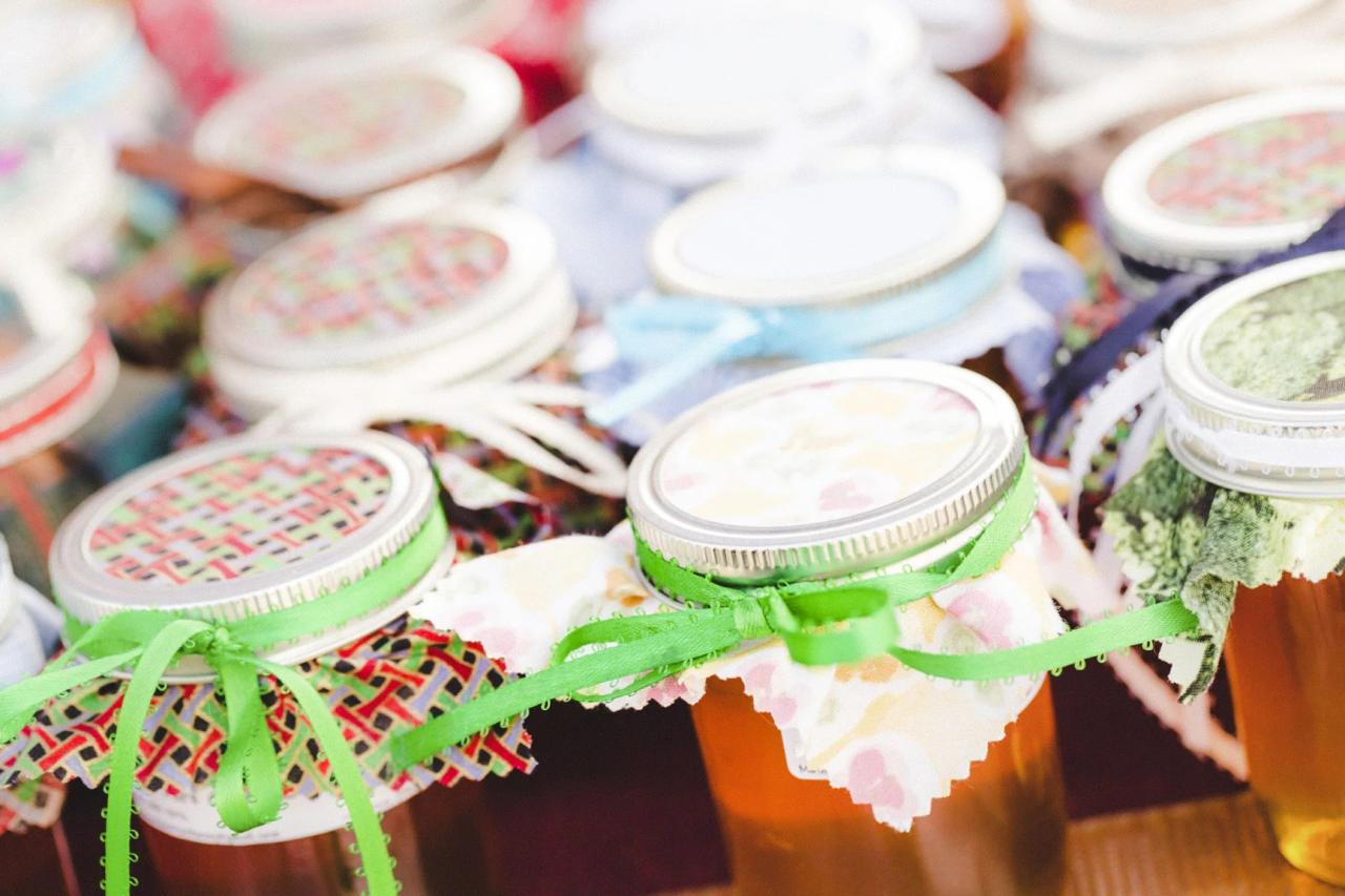 Decorative Canning Jars Upcycled Style