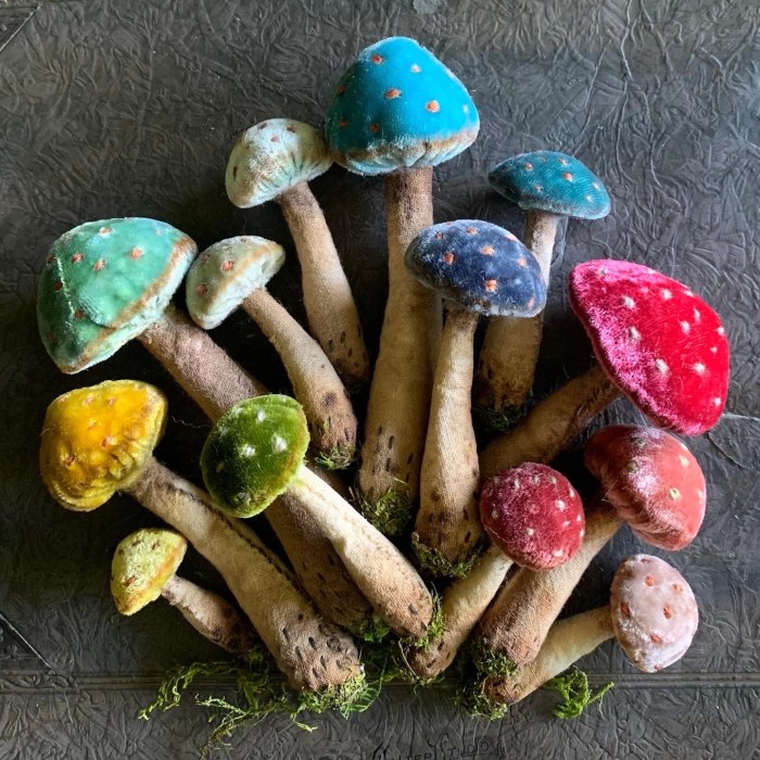 How To Make Your Own Velvet Mushrooms For Decorations