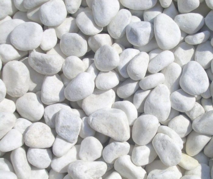 White Decorative Rocks Enhance Your Space